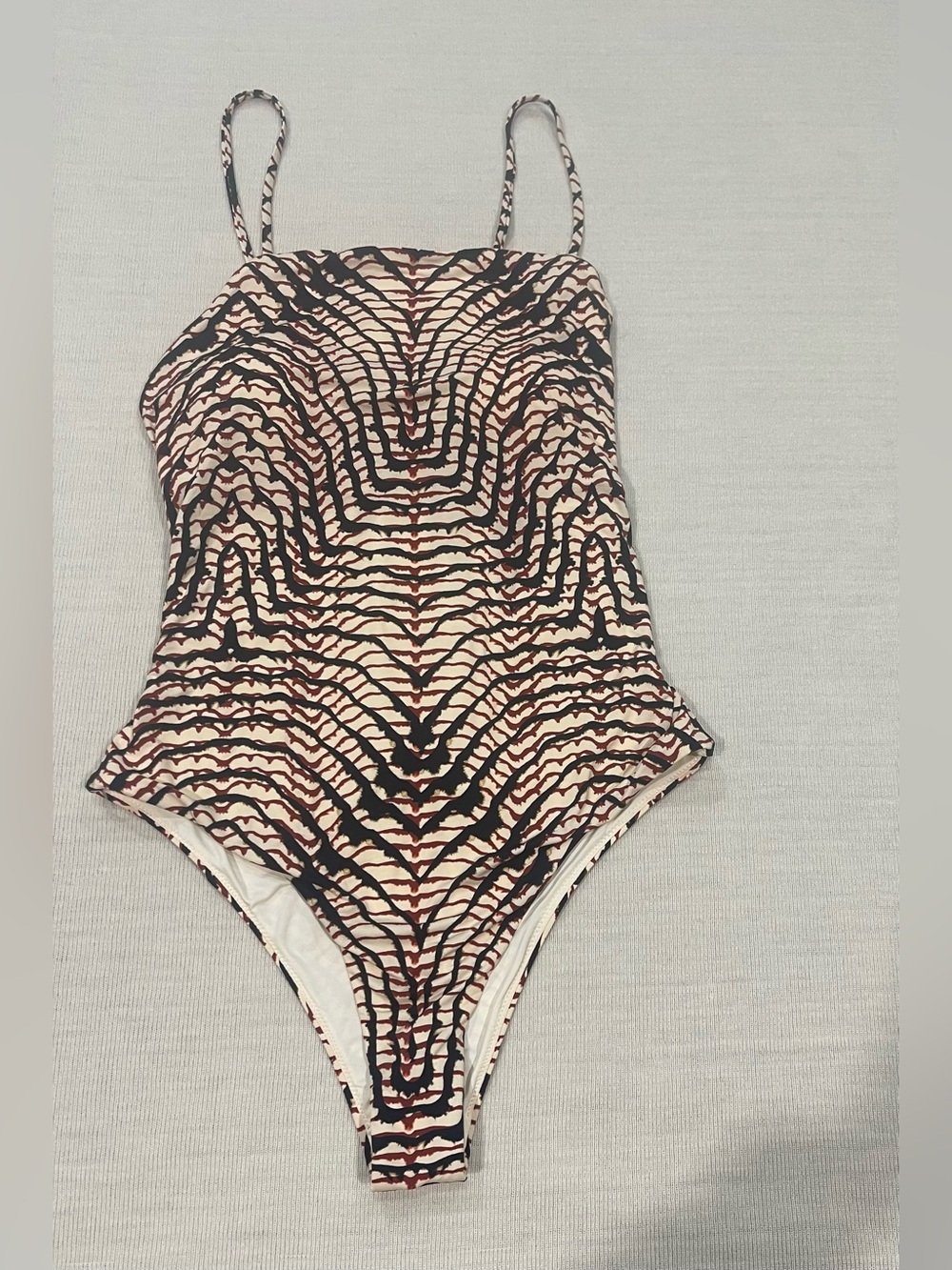 Radio Fiji Tiger Stripe One Piece Swimsuit Size Medium